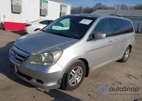 2007 Honda Odyssey Ex-L from USA, damaged, VIN 5FNRL38717B137980